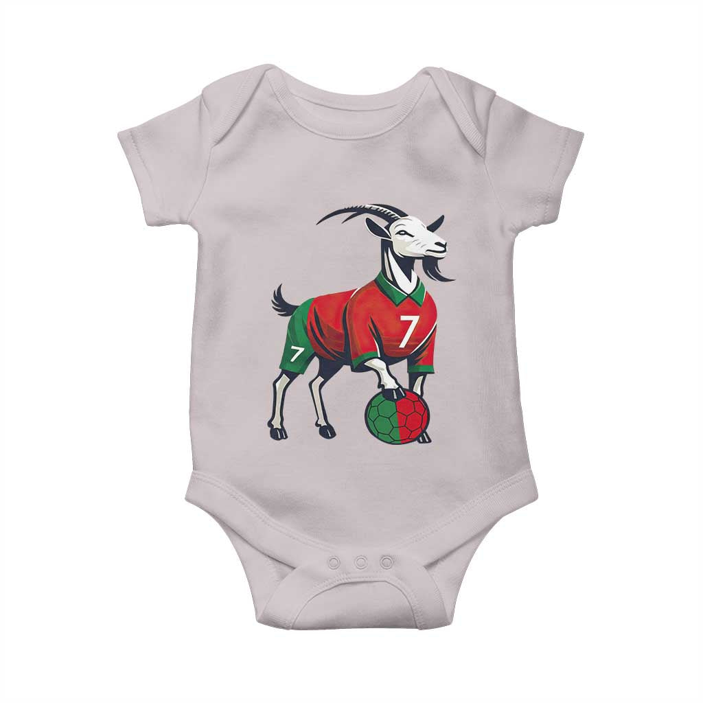 Number Seven Soccer GOAT Siuuuu Celebration Baby Onesie