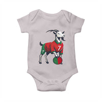 Number Seven Soccer GOAT Siuuuu Celebration Baby Onesie