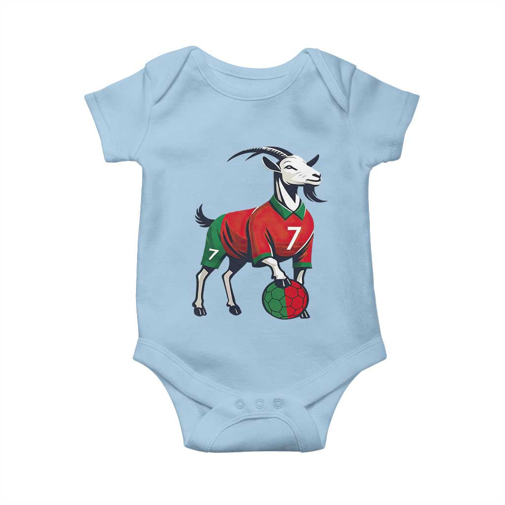 Number Seven Soccer GOAT Siuuuu Celebration Baby Onesie