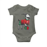Number Seven Soccer GOAT Siuuuu Celebration Baby Onesie