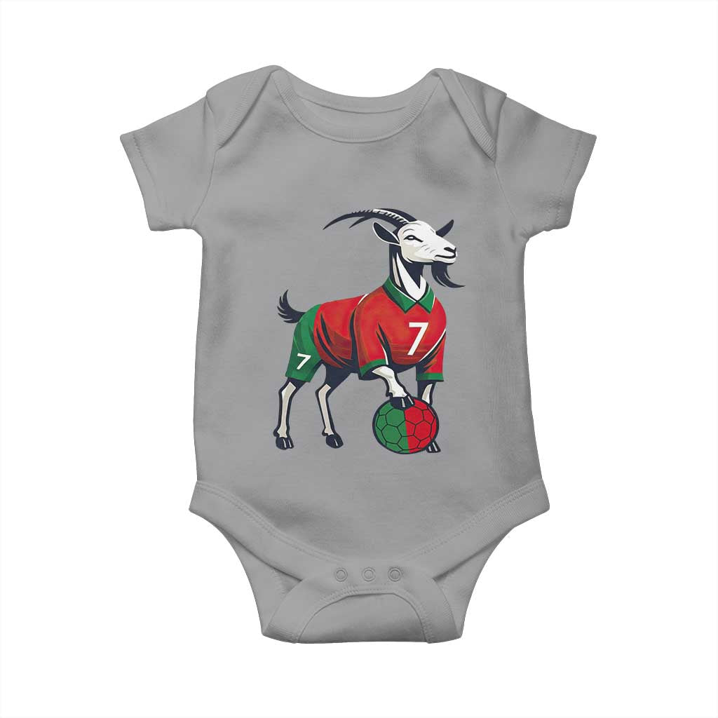 Number Seven Soccer GOAT Siuuuu Celebration Baby Onesie