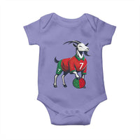 Number Seven Soccer GOAT Siuuuu Celebration Baby Onesie