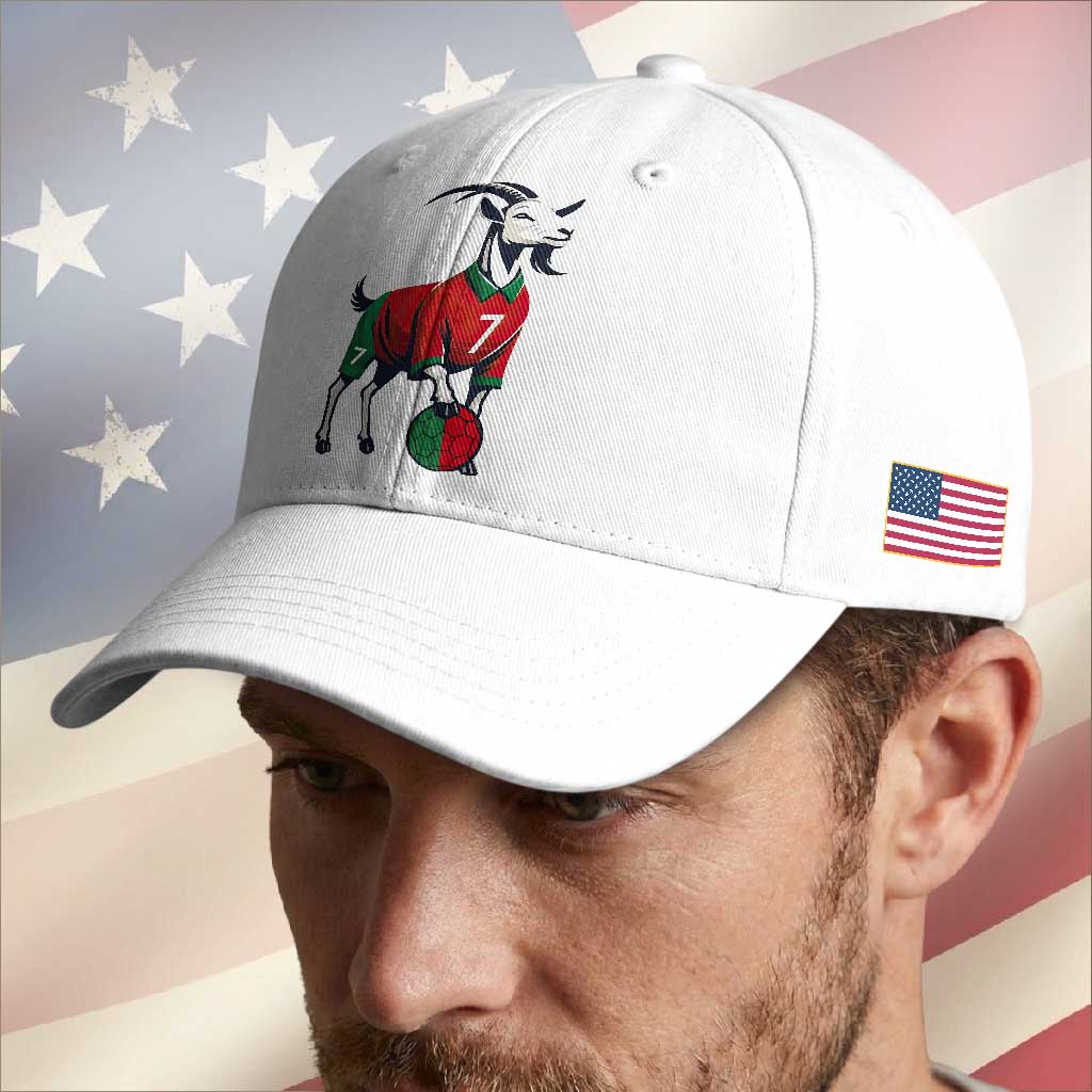 Number Seven Soccer GOAT Siuuuu Celebration Baseball Cap