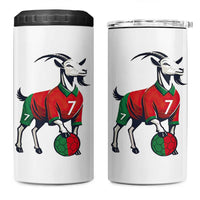 Number Seven Soccer GOAT Siuuuu Celebration 4 in 1 Can Cooler Tumbler
