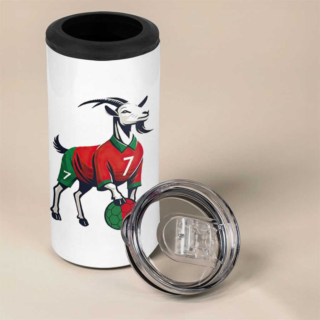 Number Seven Soccer GOAT Siuuuu Celebration 4 in 1 Can Cooler Tumbler