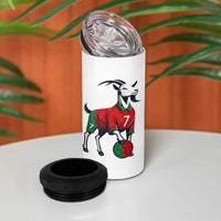 Number Seven Soccer GOAT Siuuuu Celebration 4 in 1 Can Cooler Tumbler