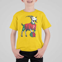 Number Seven Soccer GOAT Siuuuu Celebration T Shirt For Kid