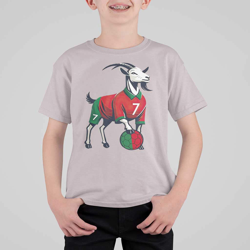 Number Seven Soccer GOAT Siuuuu Celebration T Shirt For Kid