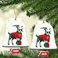 Number Seven Soccer GOAT Siuuuu Celebration Ceramic Ornament