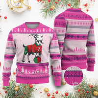 Number Seven Soccer GOAT Siuuuu Celebration Ugly Christmas Sweater
