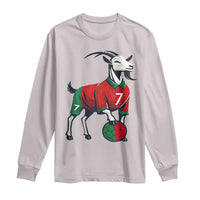Number Seven Soccer GOAT Siuuuu Celebration Long Sleeve Shirt