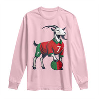 Number Seven Soccer GOAT Siuuuu Celebration Long Sleeve Shirt