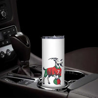 Number Seven Soccer GOAT Siuuuu Celebration Skinny Tumbler