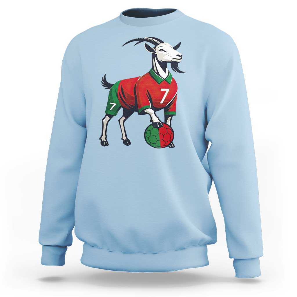 Number Seven Soccer GOAT Siuuuu Celebration Sweatshirt