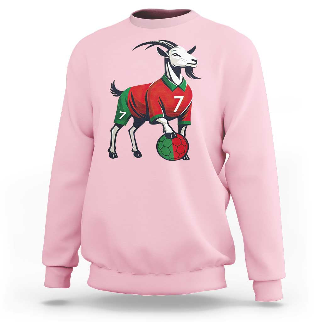 Number Seven Soccer GOAT Siuuuu Celebration Sweatshirt