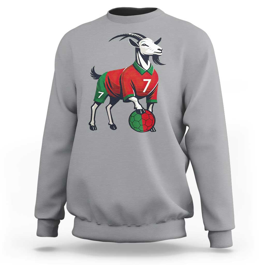 Number Seven Soccer GOAT Siuuuu Celebration Sweatshirt
