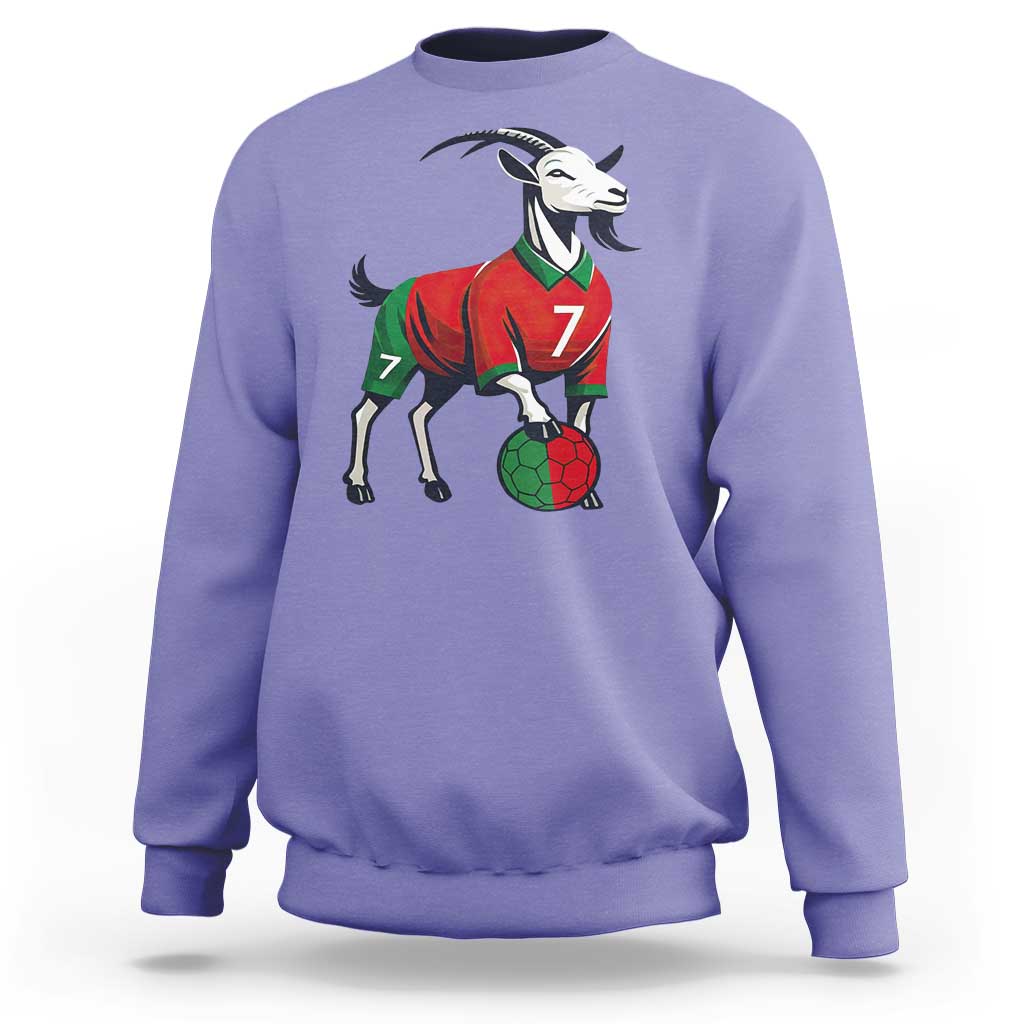 Number Seven Soccer GOAT Siuuuu Celebration Sweatshirt