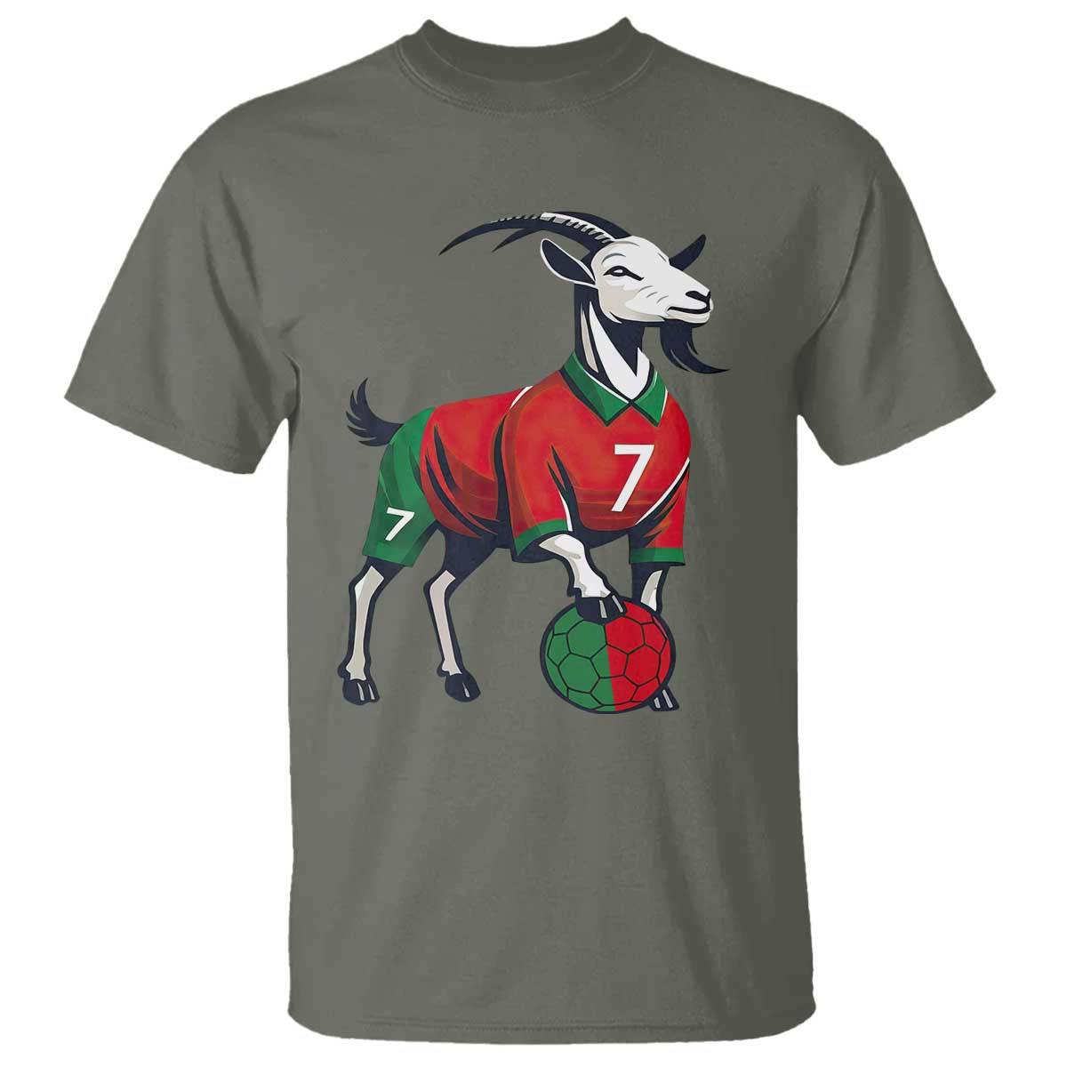 Number Seven Soccer GOAT Siuuuu Celebration T Shirt