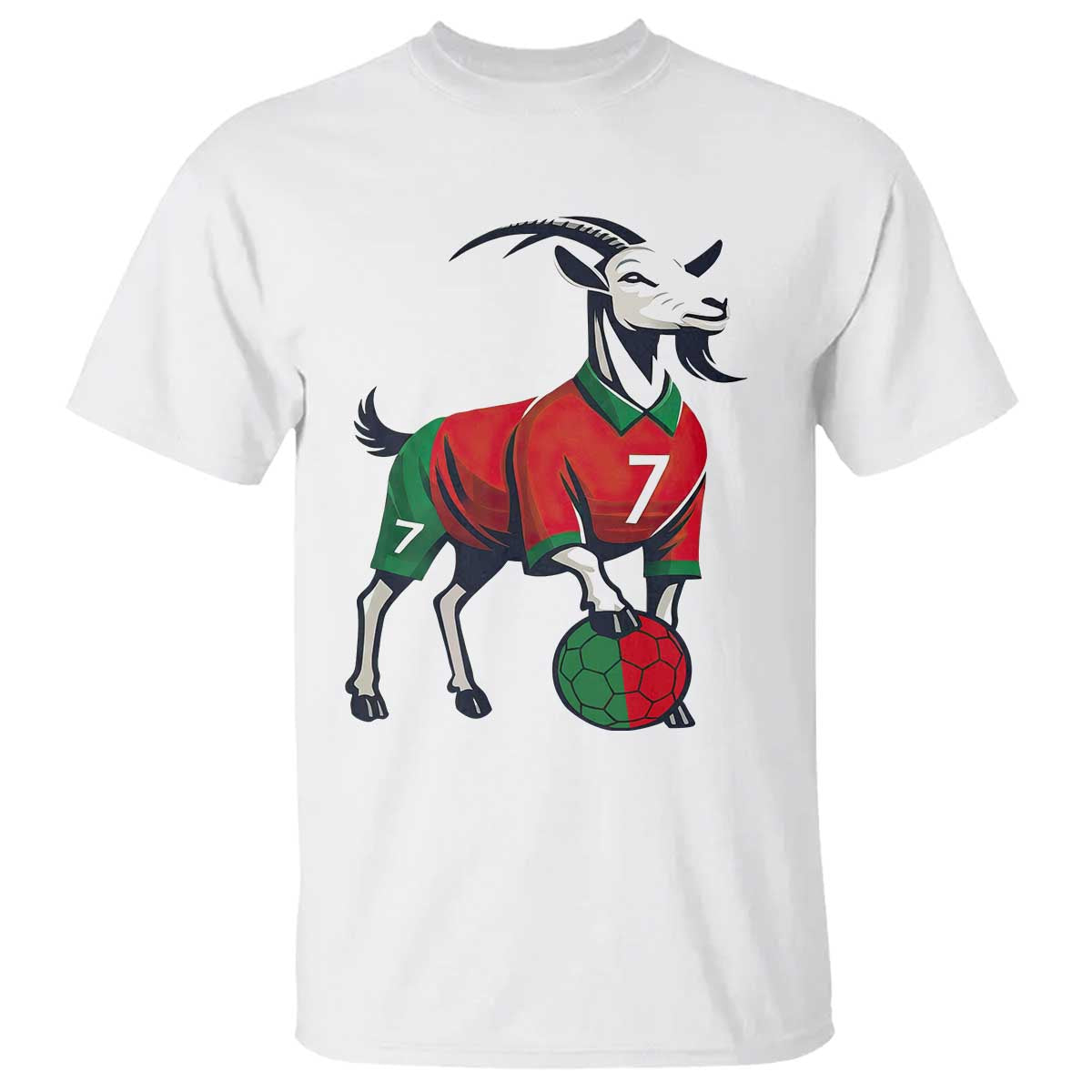 Number Seven Soccer GOAT Siuuuu Celebration T Shirt