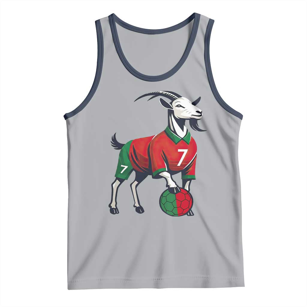 Number Seven Soccer GOAT Siuuuu Celebration Tank Top