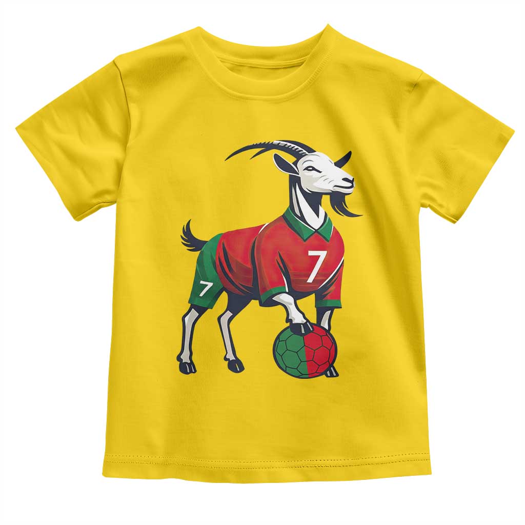Number Seven Soccer GOAT Siuuuu Celebration Toddler T Shirt