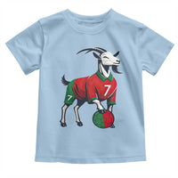 Number Seven Soccer GOAT Siuuuu Celebration Toddler T Shirt