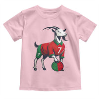 Number Seven Soccer GOAT Siuuuu Celebration Toddler T Shirt