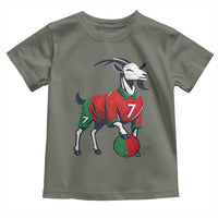 Number Seven Soccer GOAT Siuuuu Celebration Toddler T Shirt