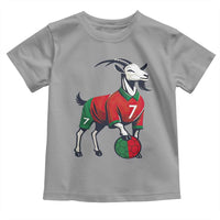 Number Seven Soccer GOAT Siuuuu Celebration Toddler T Shirt