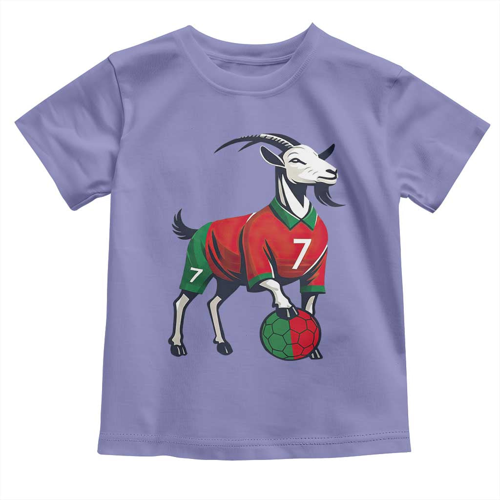 Number Seven Soccer GOAT Siuuuu Celebration Toddler T Shirt