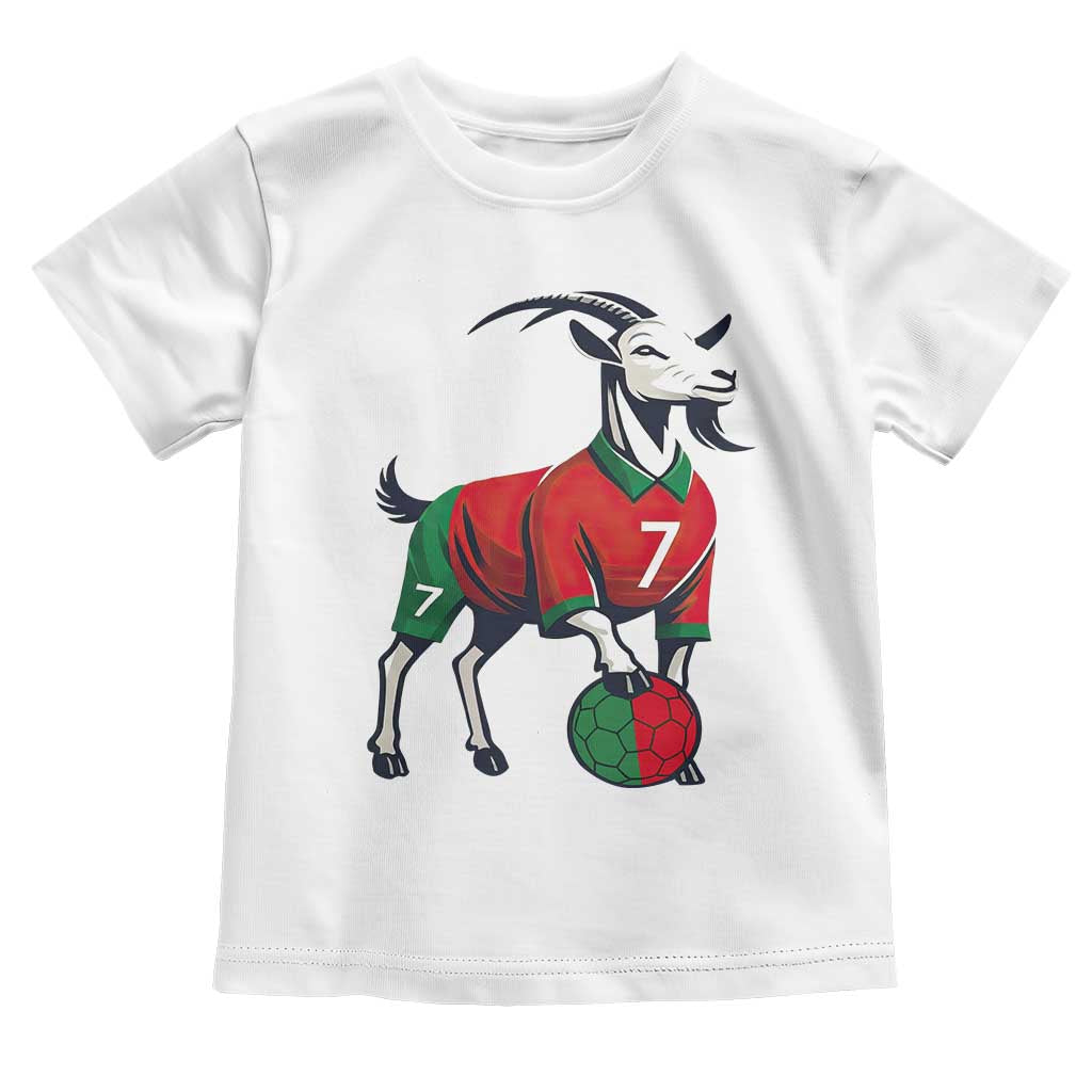 Number Seven Soccer GOAT Siuuuu Celebration Toddler T Shirt
