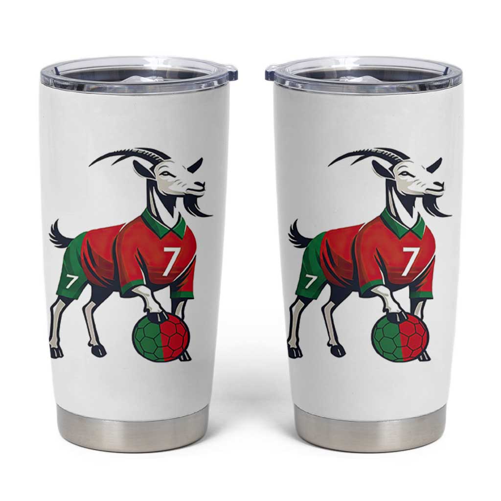 Number Seven Soccer GOAT Siuuuu Celebration Tumbler Cup