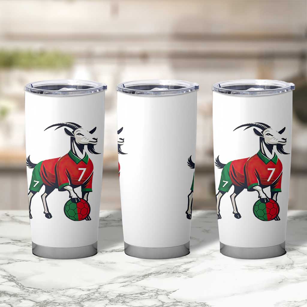 Number Seven Soccer GOAT Siuuuu Celebration Tumbler Cup