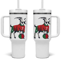 Number Seven Soccer GOAT Siuuuu Celebration Tumbler With Handle