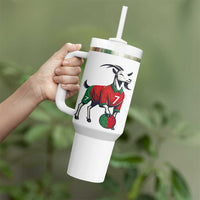 Number Seven Soccer GOAT Siuuuu Celebration Tumbler With Handle