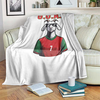 Siuuuu Goat Soccer Celebration Throw Blanket Gift For Fans