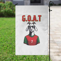 Siuuuu Goat Soccer Celebration Garden Flag Gift For Fans
