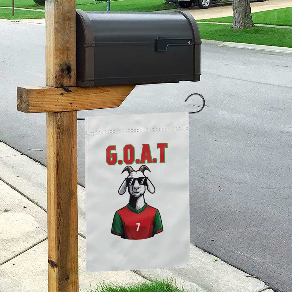 Siuuuu Goat Soccer Celebration Garden Flag Gift For Fans