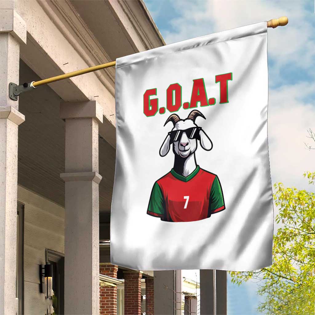 Siuuuu Goat Soccer Celebration Garden Flag Gift For Fans