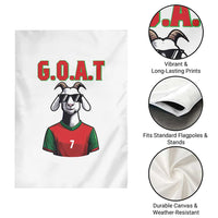 Siuuuu Goat Soccer Celebration Garden Flag Gift For Fans