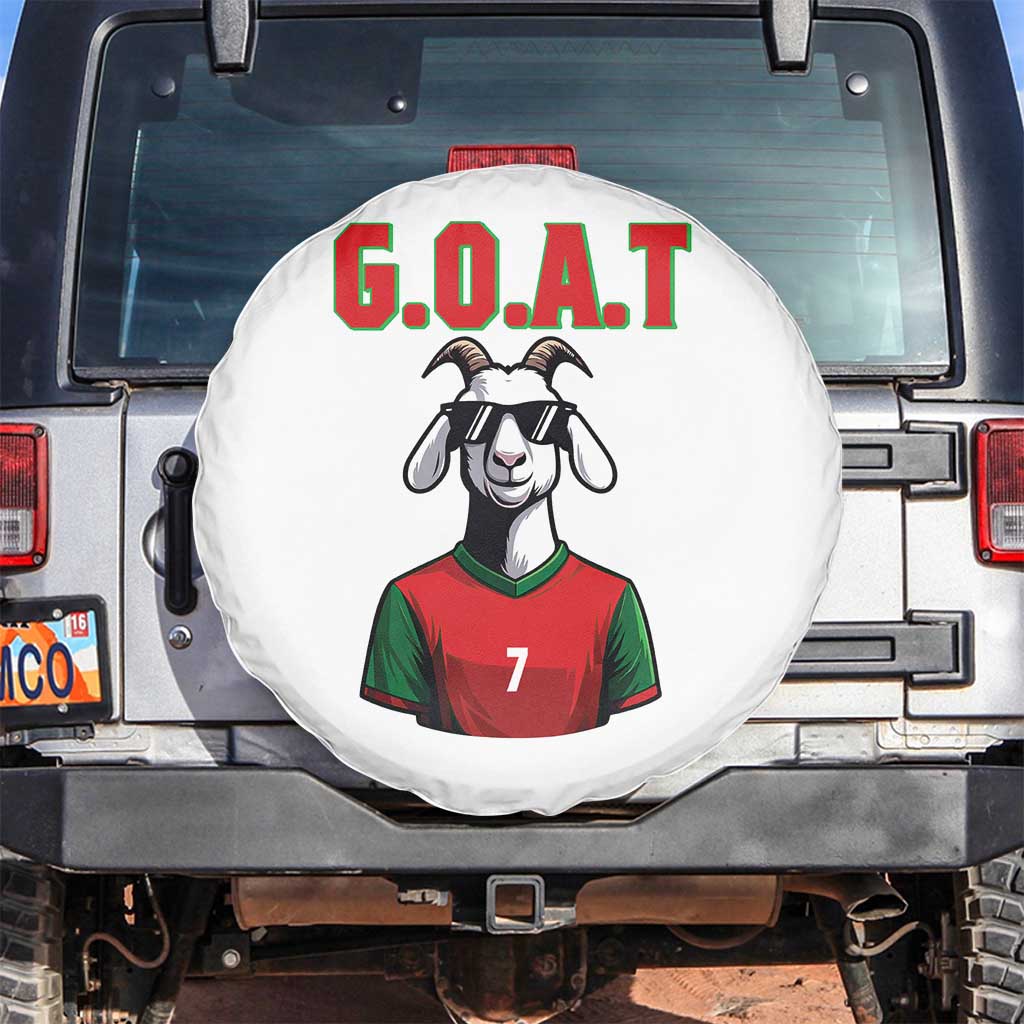 Siuuuu Goat Soccer Celebration Spare Tire Cover Gift For Fans