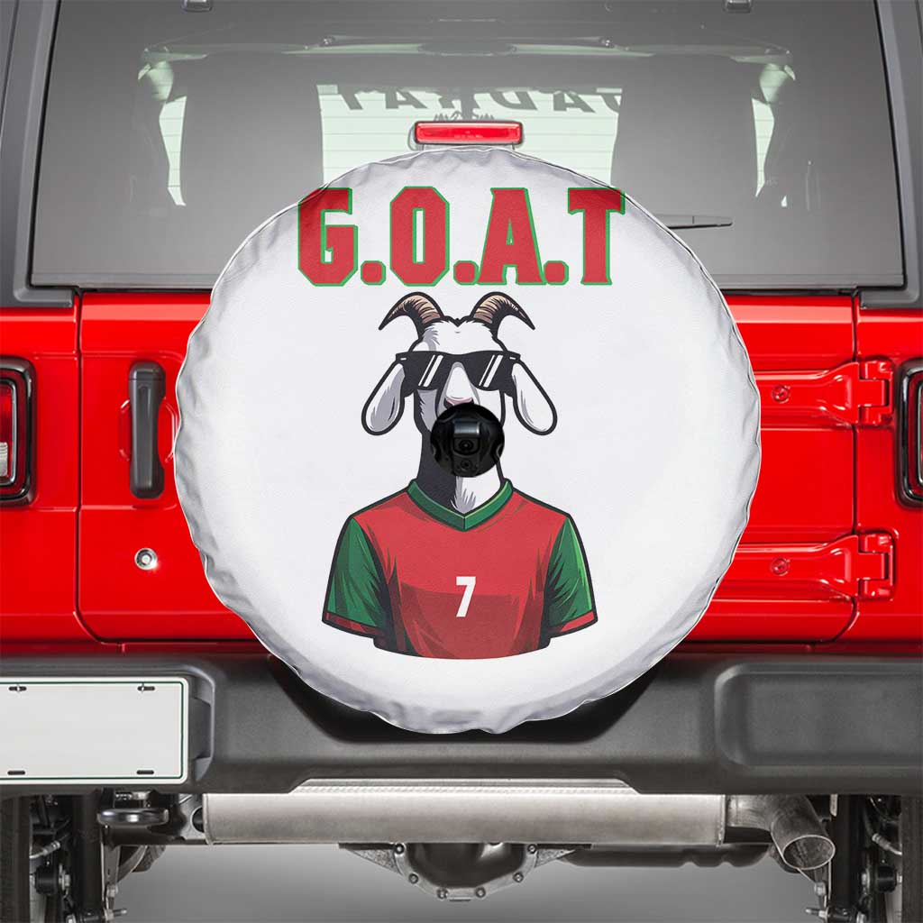 Siuuuu Goat Soccer Celebration Spare Tire Cover Gift For Fans