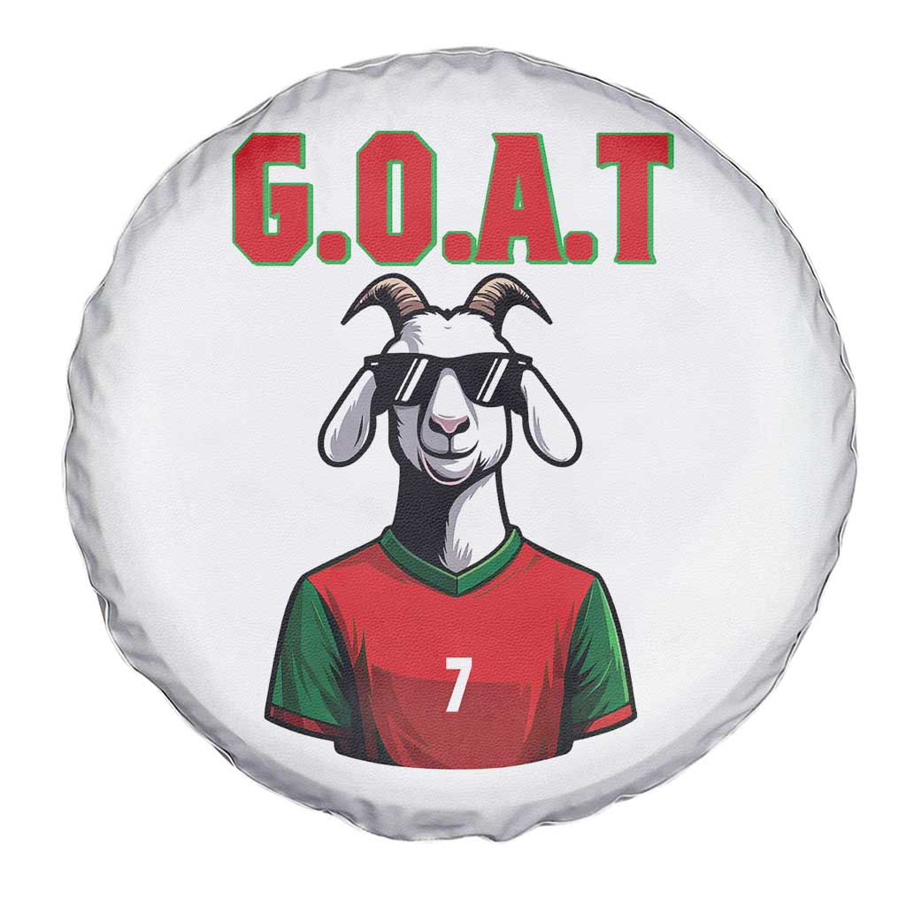 Siuuuu Goat Soccer Celebration Spare Tire Cover Gift For Fans