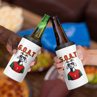 Siuuuu Goat Soccer Celebration 4 in 1 Can Cooler Tumbler Gift For Fans