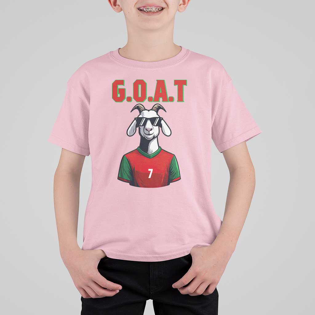 Siuuuu Goat Soccer Celebration T Shirt For Kid Gift For Fans