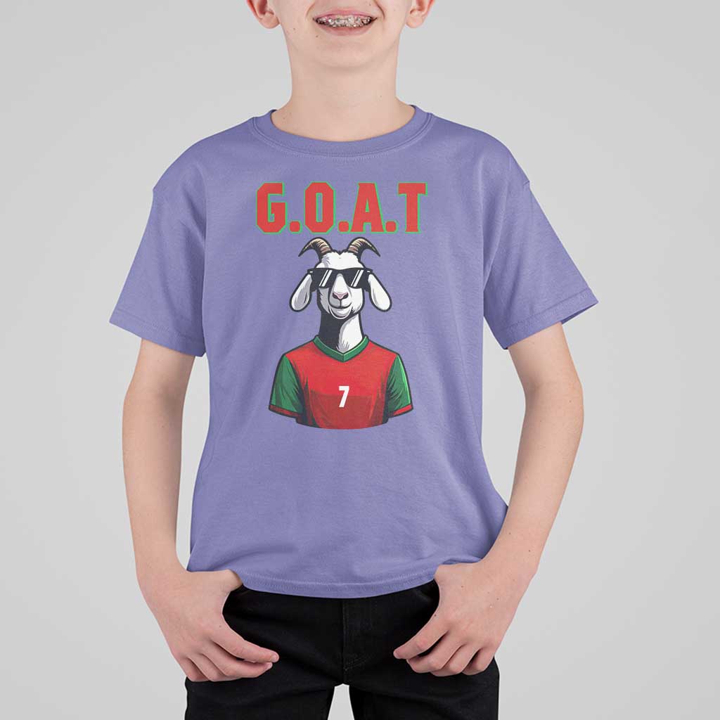 Siuuuu Goat Soccer Celebration T Shirt For Kid Gift For Fans