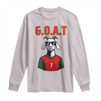 Siuuuu Goat Soccer Celebration Long Sleeve Shirt Gift For Fans