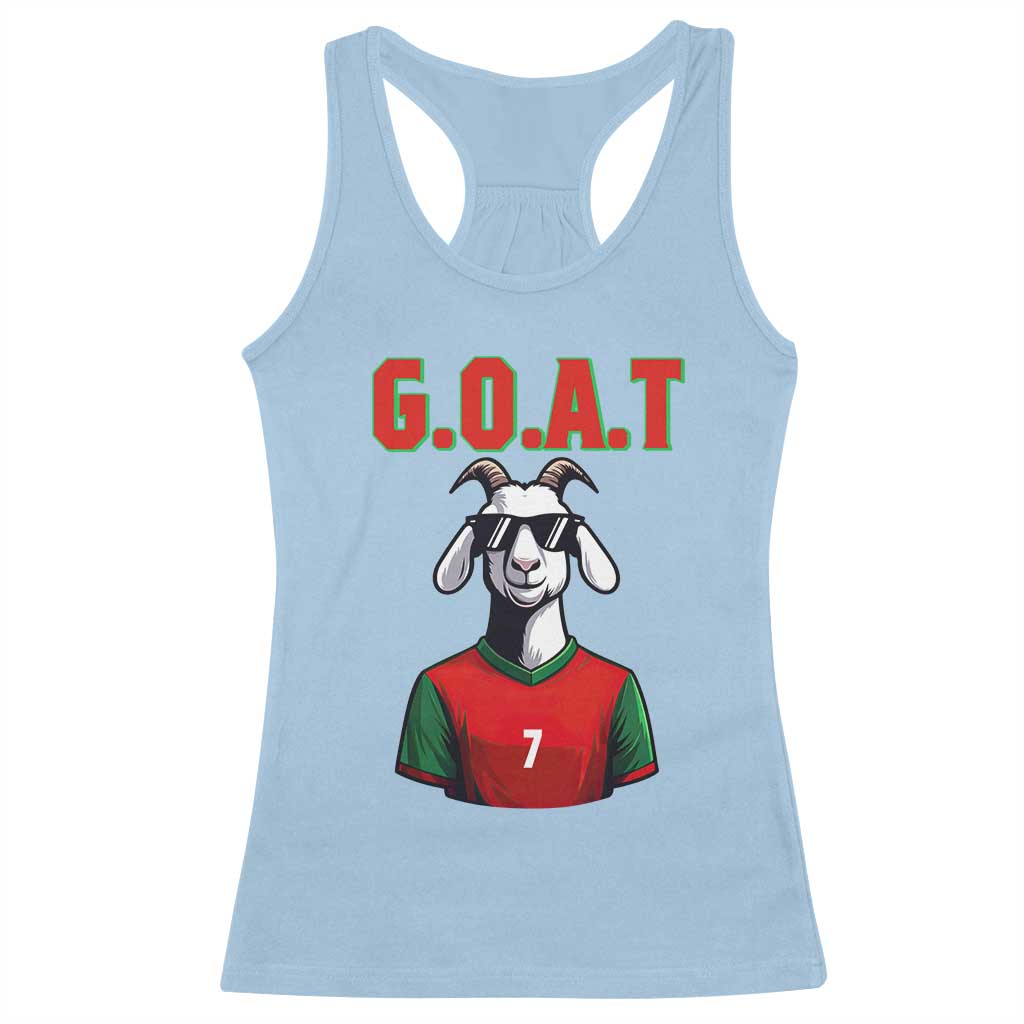 Siuuuu Goat Soccer Celebration Racerback Tank Top Gift For Fans