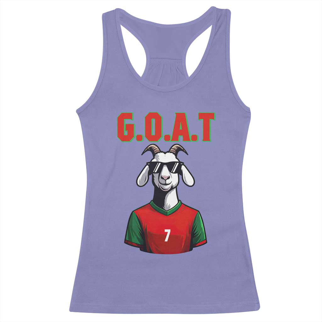 Siuuuu Goat Soccer Celebration Racerback Tank Top Gift For Fans