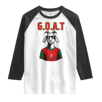 Siuuuu Goat Soccer Celebration Raglan Shirt Gift For Fans